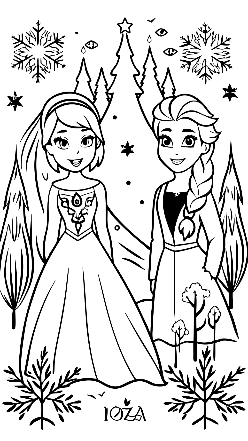 frozen 2 coloring pages